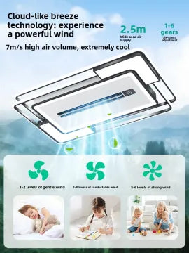 Smile | Bladeless Integrated Smart Fan Light Ceiling Mounted