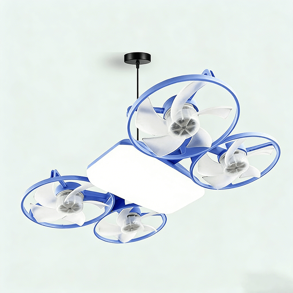 [Flash Sale ]✨ Drone-Style LED Ceiling Fan Light – Modern Lighting & Airflow in One